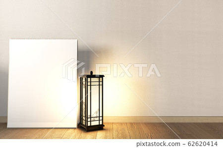 Mock up poster frame on Empty room japanese design Mock up poster frame on Empty room japanese design 62620414
