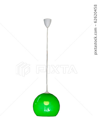 Lights hanging on isolated white backgrounds. 62620458