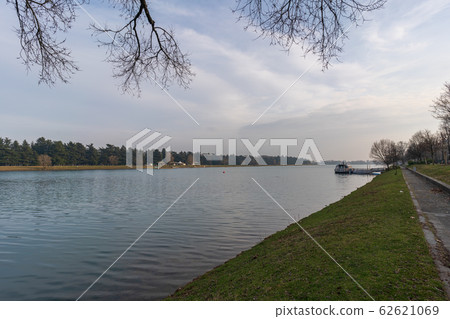 Lake Idroscalo at evening 62621069