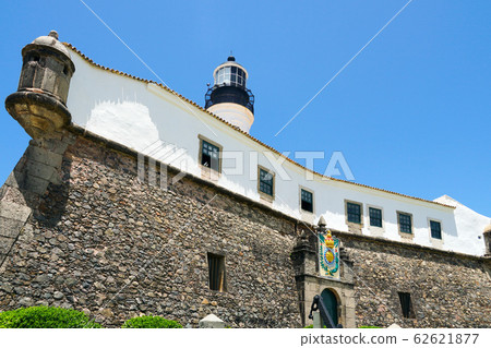 Farol da Barra, Barra Lighthouse, in Salvador, Bahia, Brazil.  62621877