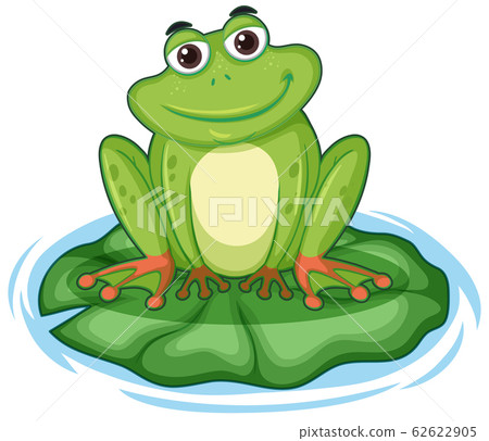 Happy frong sitting on lotus leaf Happy frong sitting on lotus leaf 62622905