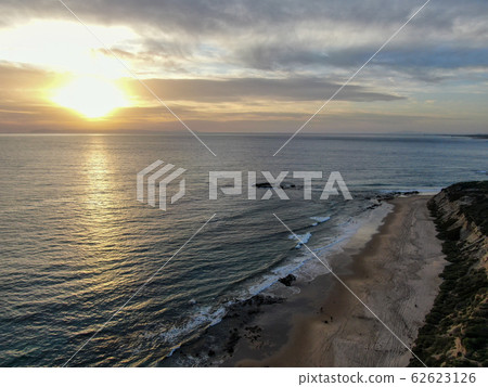 Aerial view of Newport Beach during sunset time 62623126