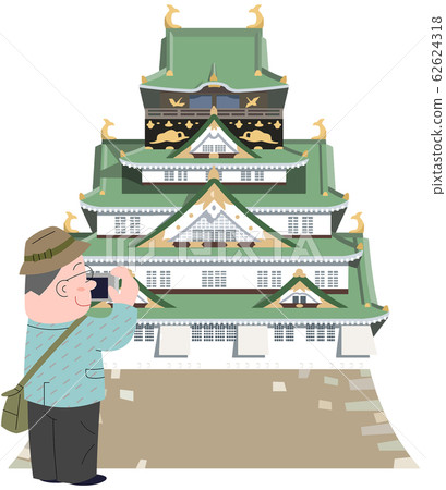 Osaka Castle and travelers Osaka Castle and travelers 62624318