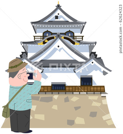 Hikone Castle and Travelers 62624323