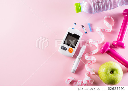 Healthy lifestyle, food and sport concept.  62625691