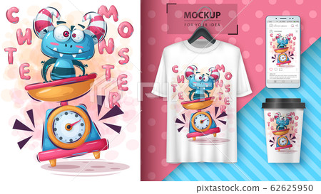 Horror monster poster and merchandising 62625950
