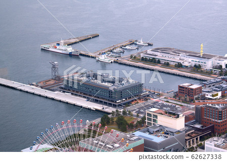 Yokohama cityscape in Japan: view of Yokohama hammerhead, etc. = taken on February 4, 2020 62627338