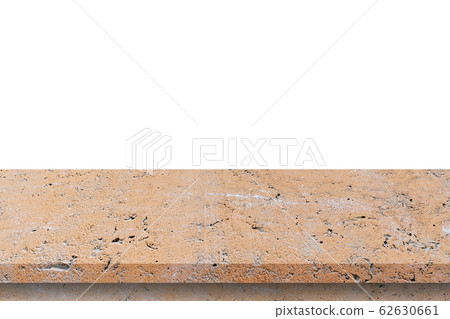 Empty cement table on isolated white background Empty cement table on isolated white background 62630661