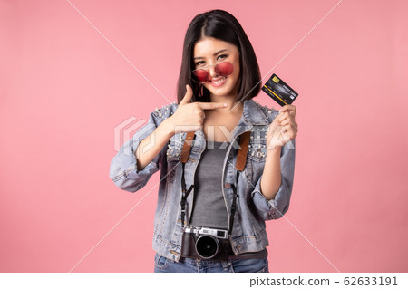 Tourist woman in summer casual clothes.Asian 62633191