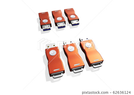 USB memory (3DCG: white background) 62636124