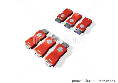 USB存儲器（3DCG：白色背景） 62636224