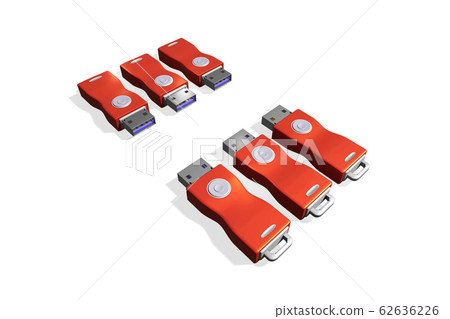 USB存儲器（3DCG：白色背景） 62636226