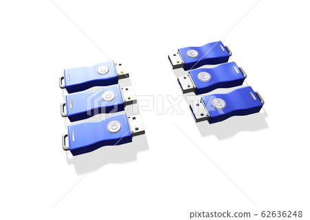 USB存儲器(3DCG:白色背景) USB存儲器(3DCG:白色背景) 62636248