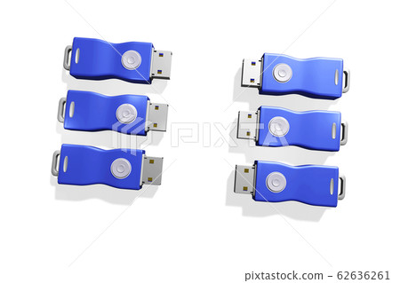 USB memory (3DCG: white background) USB memory (3DCG: white background) 62636261