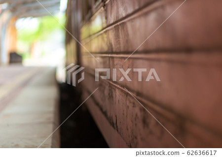 Empty platform of a railway station in Sri Lanka. 62636617