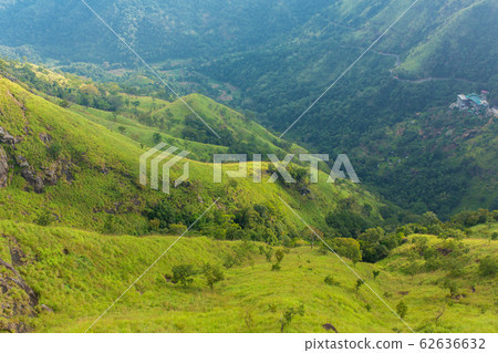 Mountain landscape, green slopes. Beauty of Mountain landscape, green slopes. Beauty of 62636632