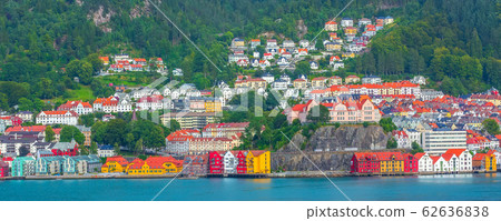 Bergen, Norway view with colorful houses 62636838