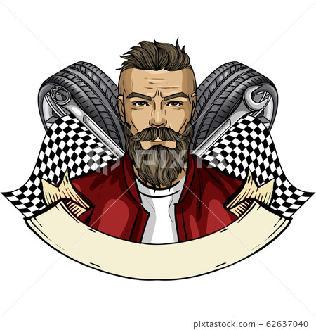 Hand drawn sketch racer man - Stock Illustration [62637040] - PIXTA
