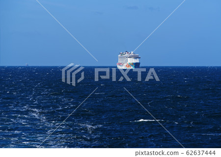 Cruise ship in open sea Cruise ship in open sea 62637444