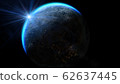 Rising Sun over Earth. Elements of this image furnished by NASA 62637445