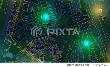 3D image render, Aerial view of cityscape background. 3d rendering 3D image render, Aerial view of cityscape background. 3d rendering 62637477