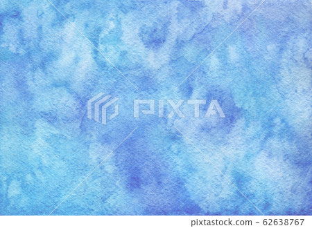Dramatic blue and turquoise watercolor background 62638767