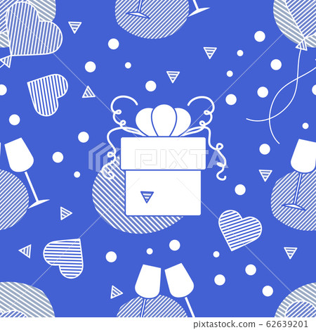 Vector pattern Valentine's Day Birthday Wedding Vector pattern Valentine's Day Birthday Wedding 62639201
