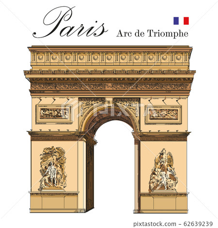 Vector colored Triumphal Arch 62639239