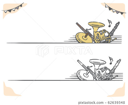 古典音樂主題標籤和橫幅材料 62639348