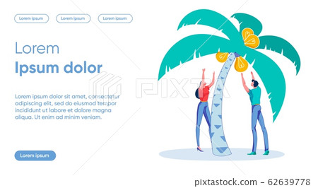 Ideas Desire Flat Landing Page Vector Template 62639778