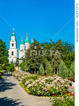 Ascension Cathedral and Bell Tower of the Kremlin in Astrakhan, Russia 62641319