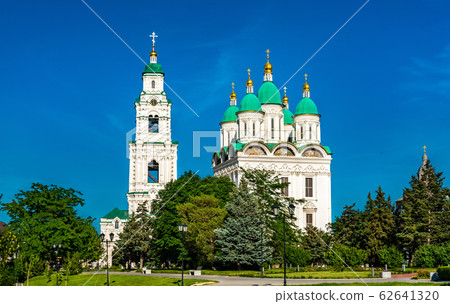 Ascension Cathedral and Bell Tower of the Kremlin in Astrakhan, Russia 62641320