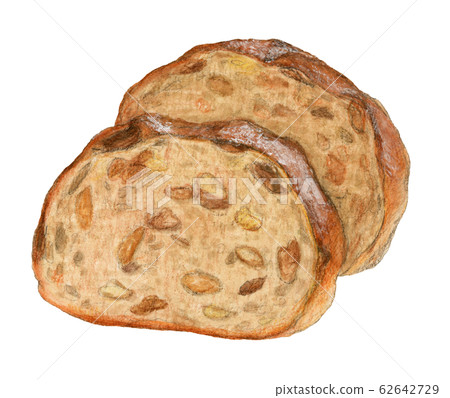 黑麥麵包,核桃和葡萄乾 黑麥麵包,核桃和葡萄乾 62642729