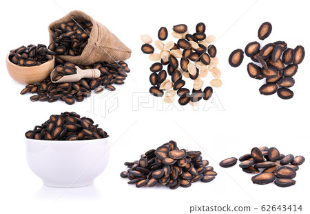 watermelon seeds isolated on white background 62643414