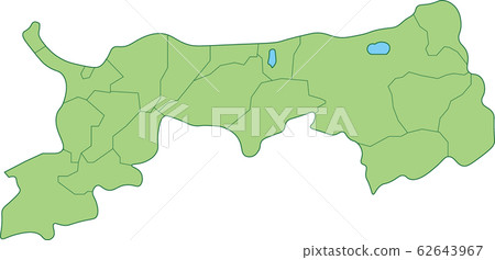 鳥取縣地圖_按市町村 62643967