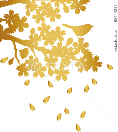 Cherry blossom, bird, spring, silhouette, shadow picture, paper cut Cherry blossom, bird, spring, silhouette, shadow picture, paper cut 62644255