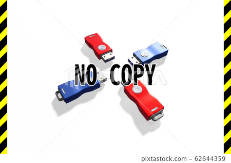 USB memory (3DCG: white background) USB memory (3DCG: white background) 62644359