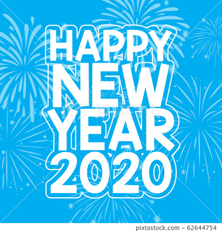 Happy new year background design with fireworks Happy new year background design with fireworks 62644754