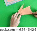 Origami step by step. How to make a paper bunny 62646424