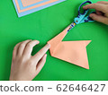 Origami step by step. How to make a paper bunny 62646427