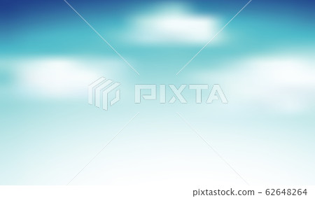 Sky background with lots of fluffy clouds - Stock Illustration ...