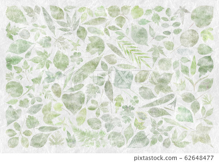 Various leaves, made Japanese paper Various leaves, made Japanese paper 62648477