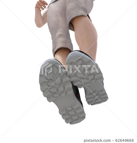 運動鞋內部透明透明透視perming3DCG插圖素材 62649668