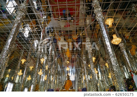 The main hall of the temple "Wat Muang" in Angthong Province, Thailand 62650175