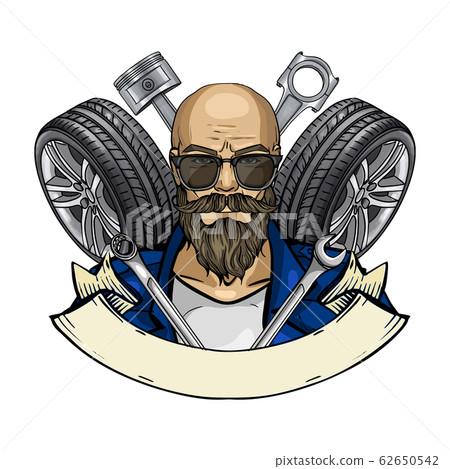 Hand drawn sketch racer man 62650542