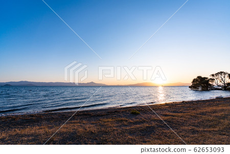 滋賀縣和琵琶湖的早晨 滋賀縣和琵琶湖的早晨 62653093