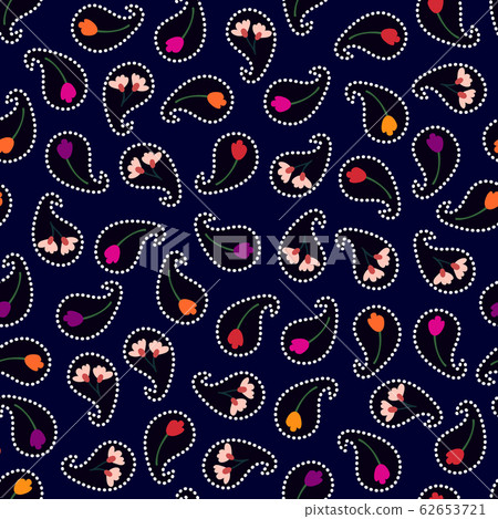 Seamless pattern with wildflowers. Seamless pattern with wildflowers. 62653721