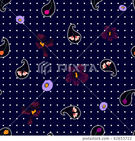 Seamless pattern with wildflowers. Seamless pattern with wildflowers. 62653722