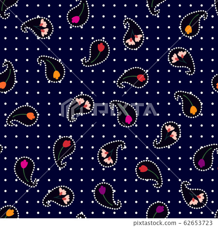 Seamless pattern with wildflowers. Seamless pattern with wildflowers. 62653723