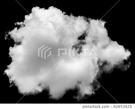 Isolated cloud over black. 62653828